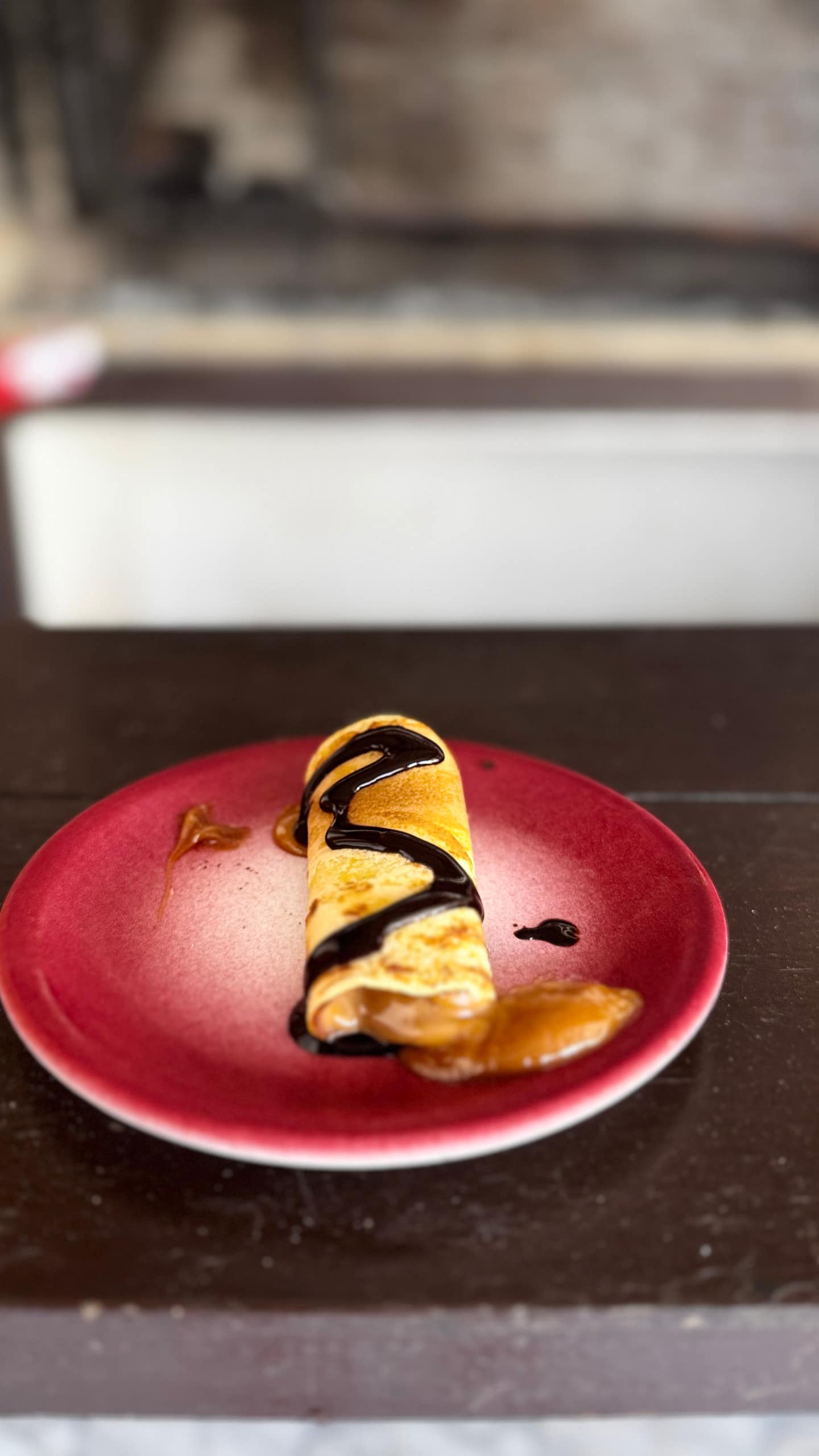 A dessert served during the experience